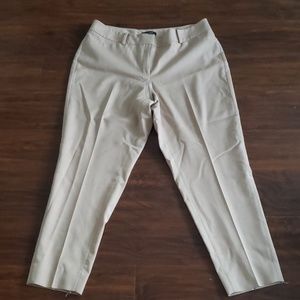 Euc tan/ beige cropped dress pants